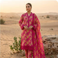 Desert Rose Embroidered Festive Pink 3-Piece Suit